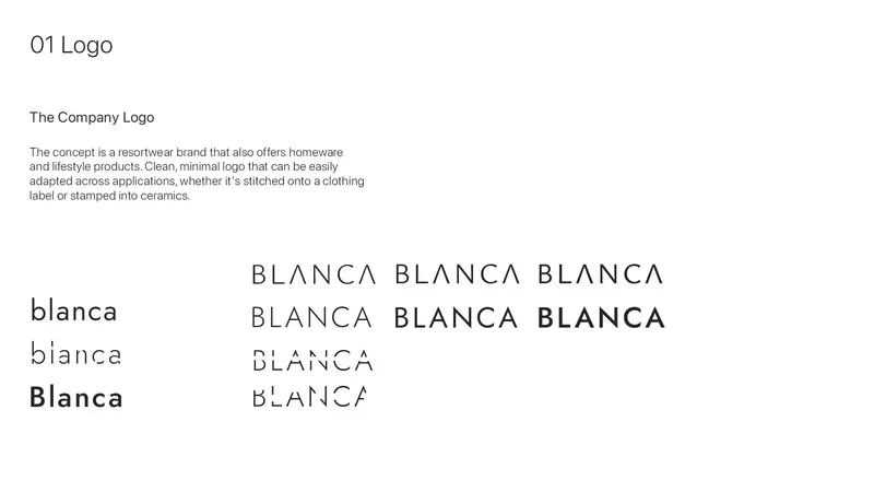 Blanca logo system