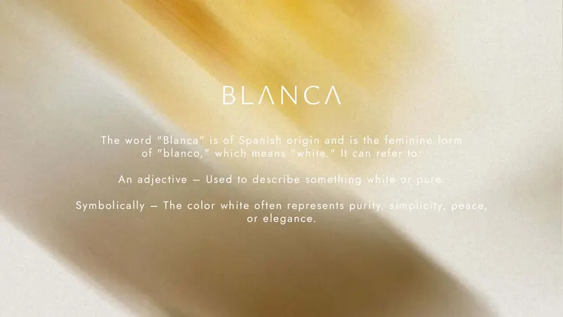 Blanca identity