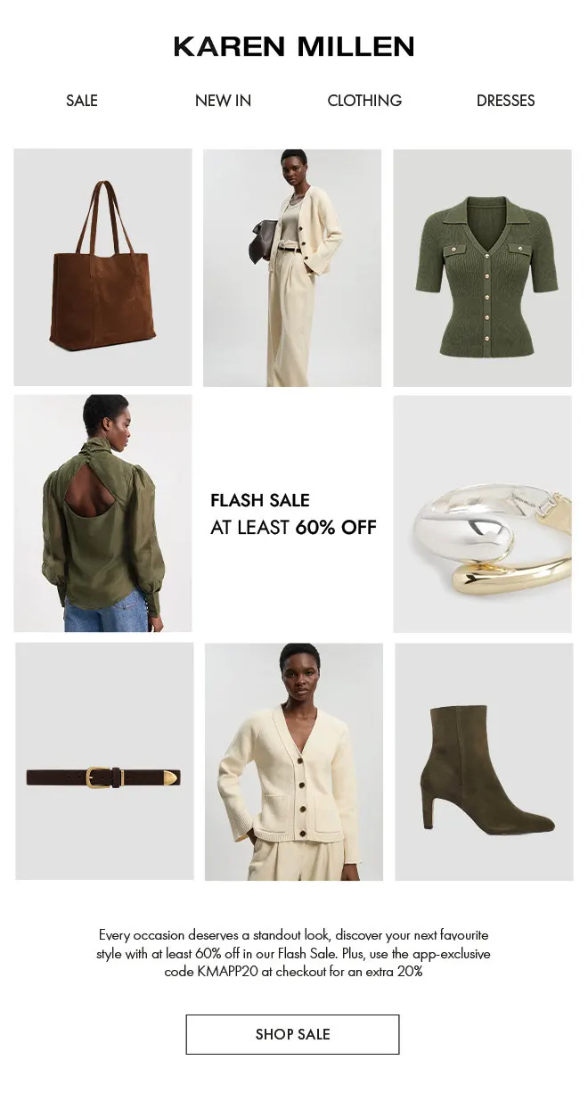 Flash sale email