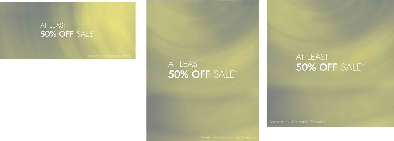 At least 50% off sale artwork
