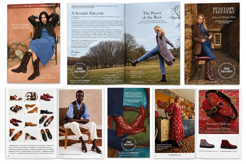 Penelope Chilvers catalogue covers and spreads
